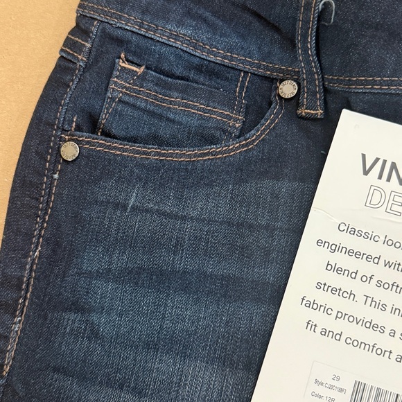 1822 Vintage Women's Deep Indigo Skinny Jeans Size 29 - Picture 5 of 10